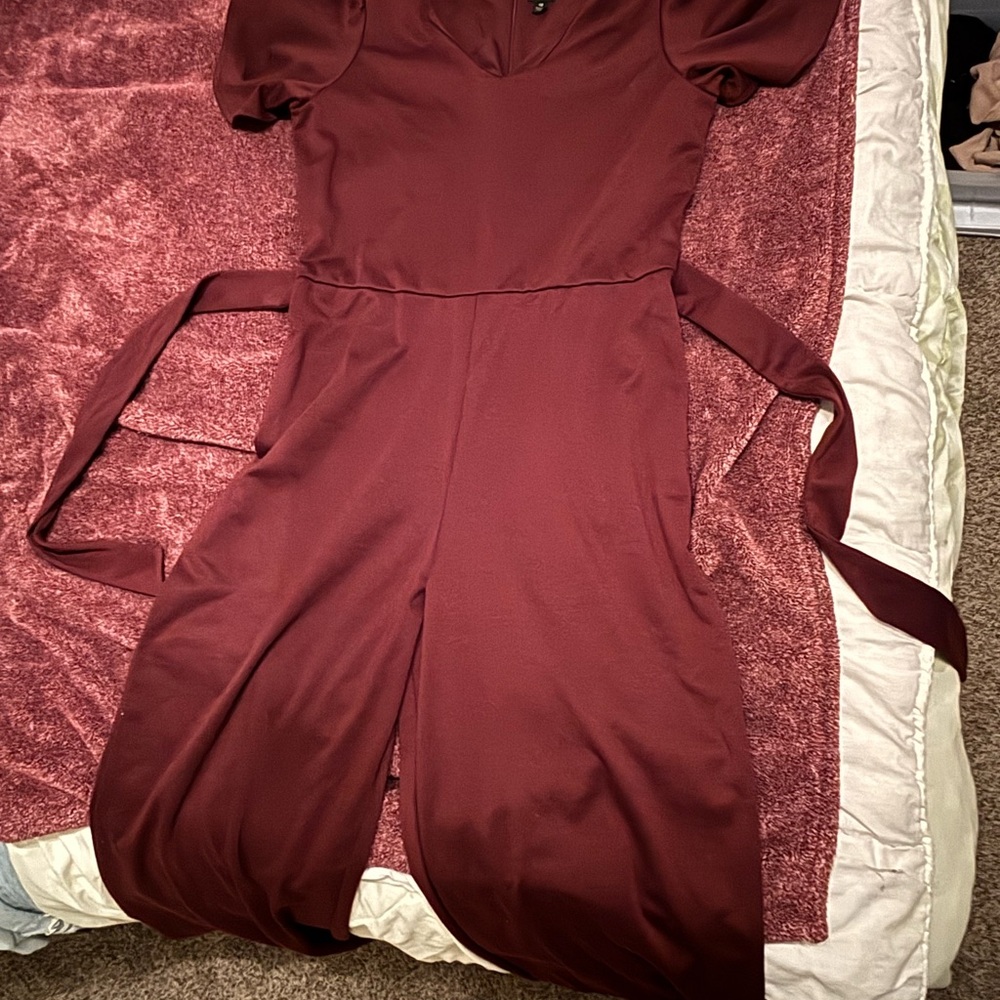 Elegant Burgundy Women's Body Suit